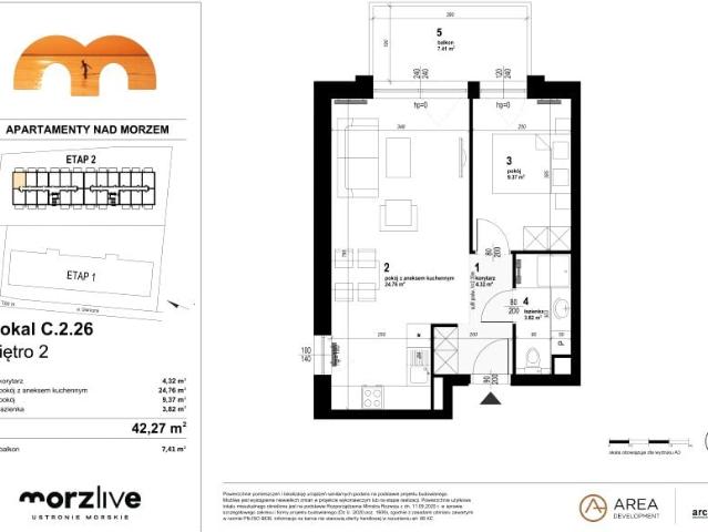 Mieszkanie 42,3m²