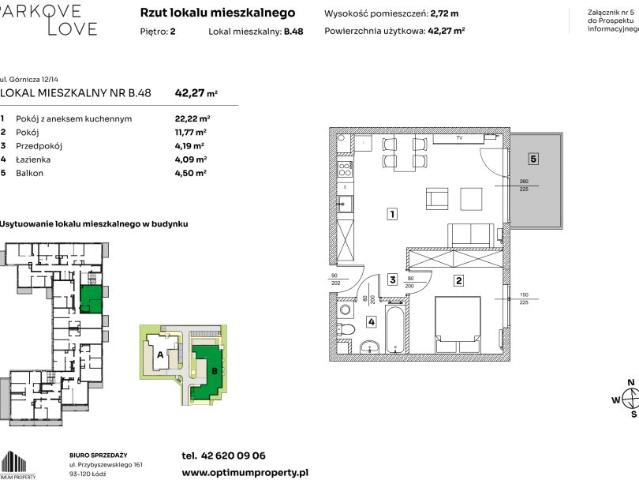 Mieszkanie 42,3m²
