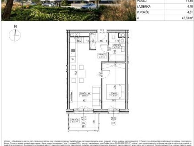 Mieszkanie 42,3m²