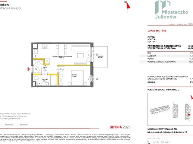 Mieszkanie 40,6m²