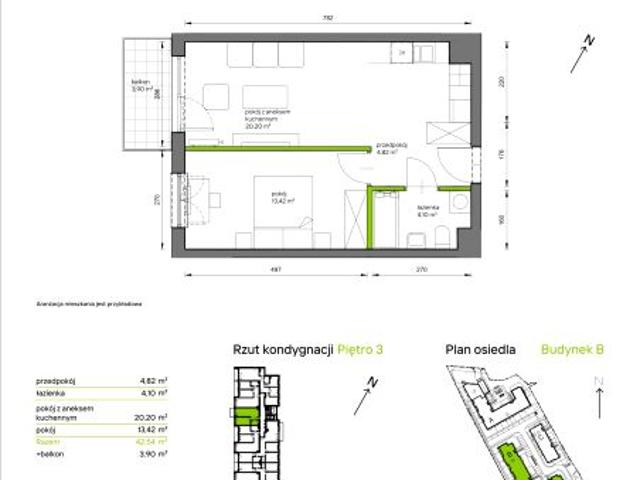Mieszkanie 42,5m²