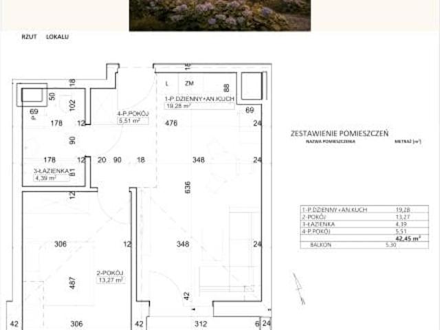 Mieszkanie 42,5m²
