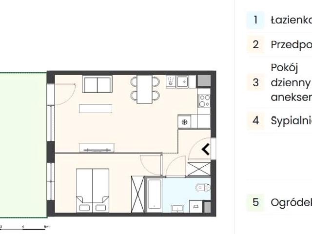 Mieszkanie 42,60 m², Warszawa