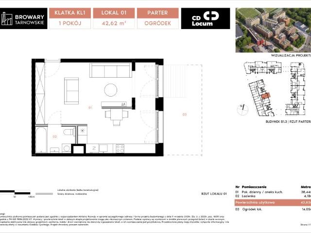 Mieszkanie 42,6m²