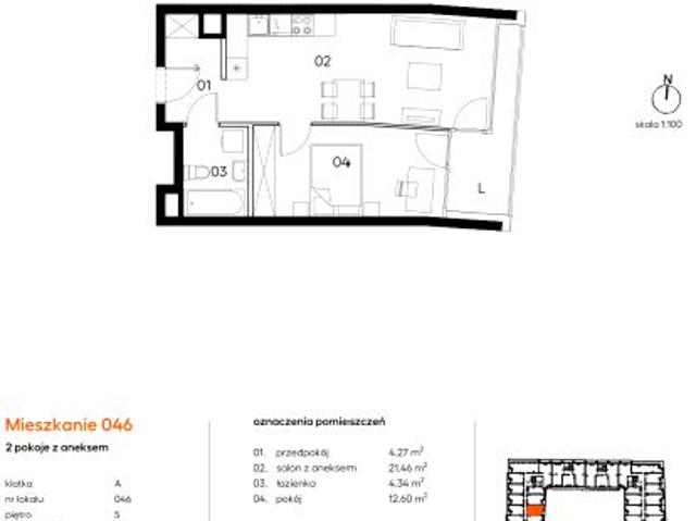 Mieszkanie 42,7m²