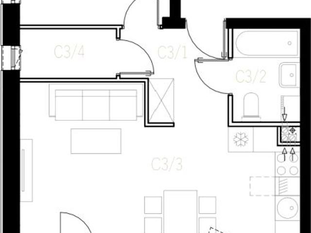 Mieszkanie 42,7m²