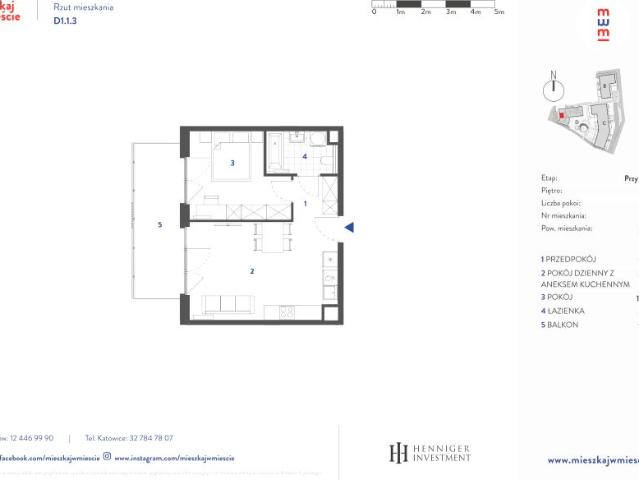 Mieszkanie 42,9m²