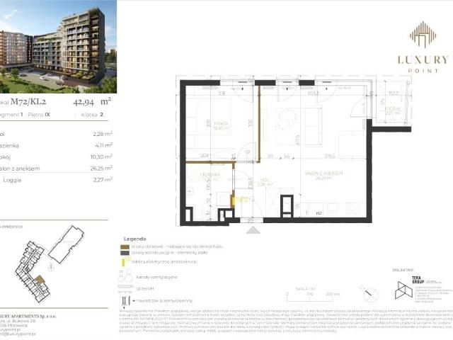 Mieszkanie 42,9m²
