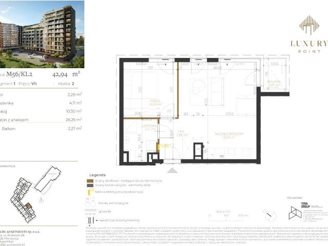 Mieszkanie 42,9m²