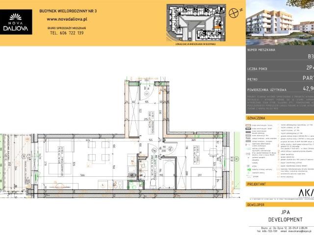 Mieszkanie 42,9m²