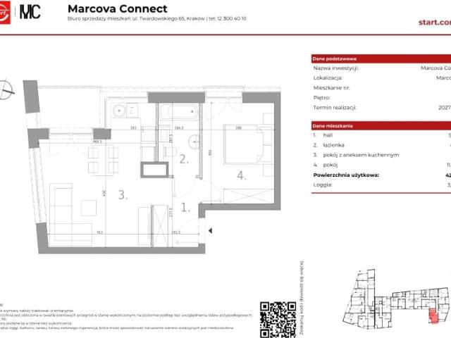 Mieszkanie 42m²