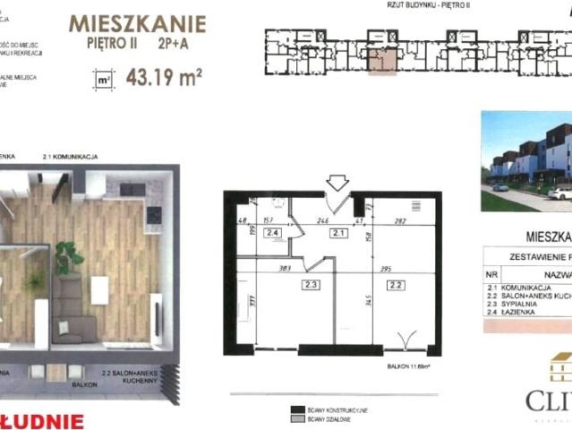 Mieszkanie 43,19 m², Lublin
