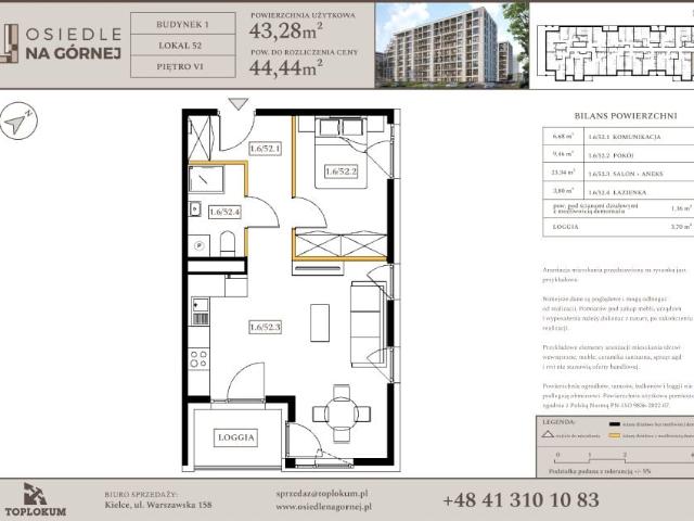 Mieszkanie 43,3m²