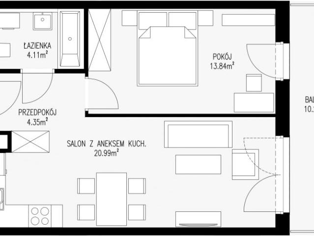 Mieszkanie 43,3m²