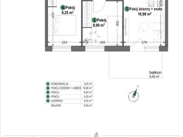 Mieszkanie 43,3m²