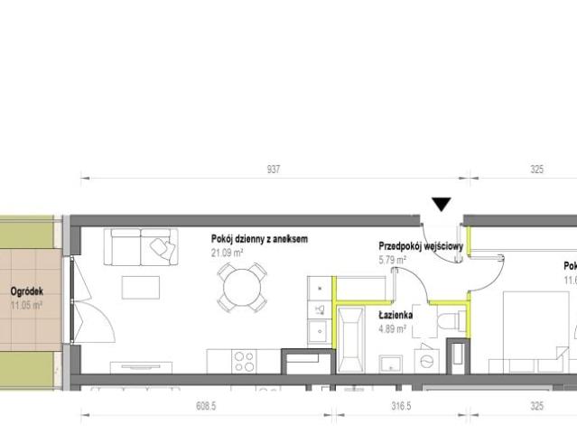 Mieszkanie 43,4m²