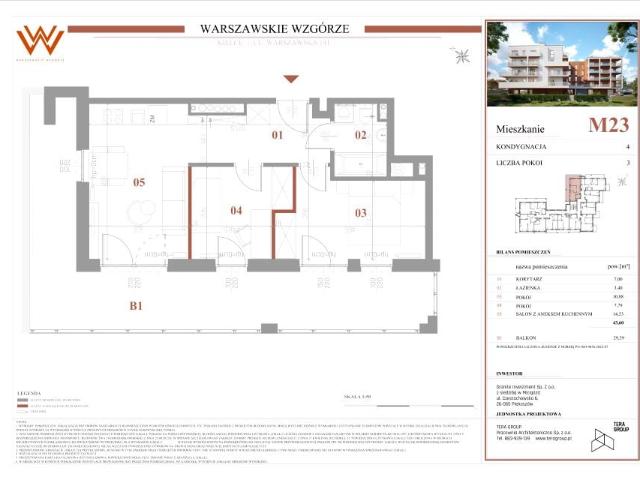 Mieszkanie 43,6m²