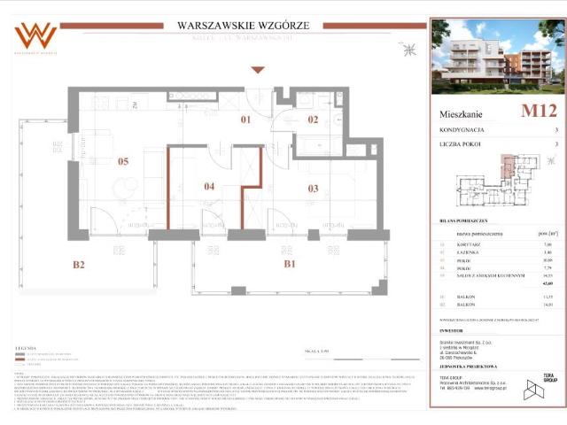 Mieszkanie 43,6m²