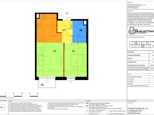 Mieszkanie 43,6m²