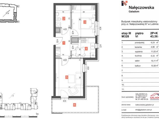 Mieszkanie 43,6m²