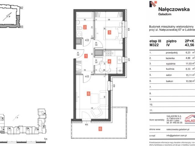 Mieszkanie 43,6m²