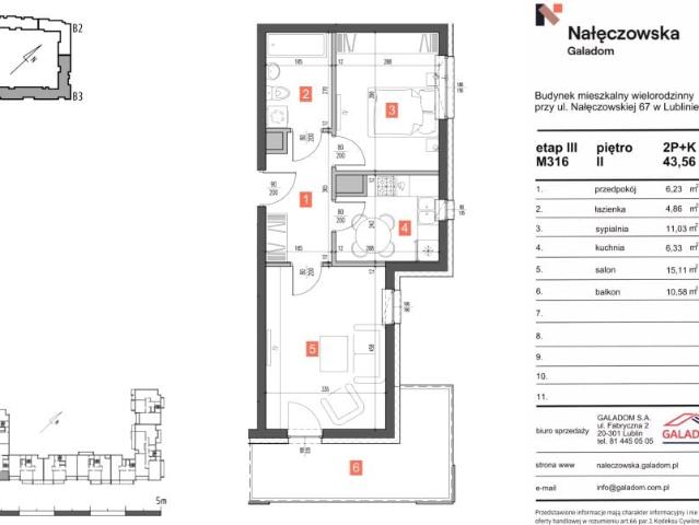 Mieszkanie 43,6m²