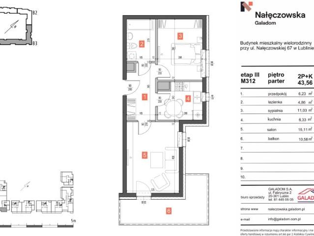 Mieszkanie 43,6m²