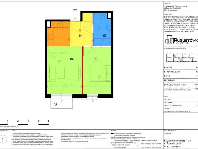 Mieszkanie 43,7m²
