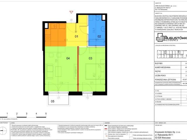 Mieszkanie 43,7m²