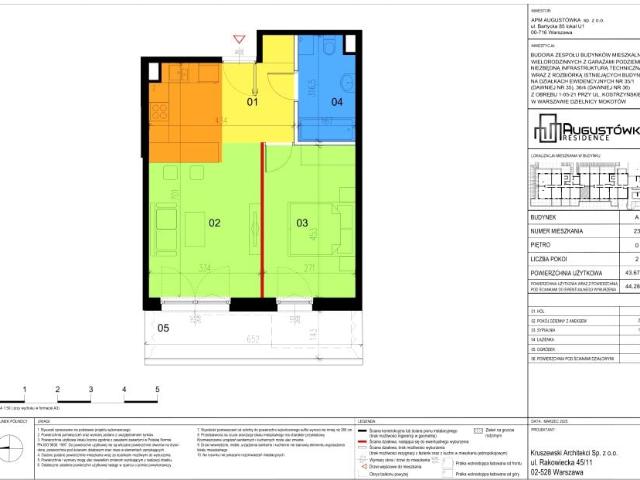 Mieszkanie 43,7m²
