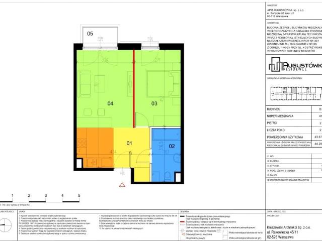 Mieszkanie 43,7m²