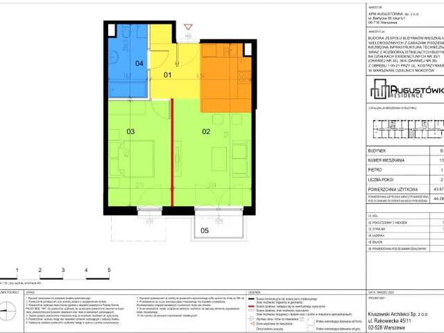 Mieszkanie 43,7m²