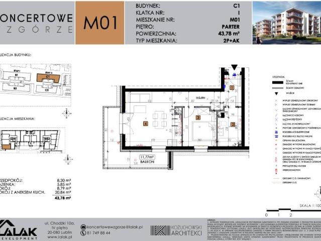 Mieszkanie 43,8m²