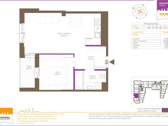 Mieszkanie 43,8m²