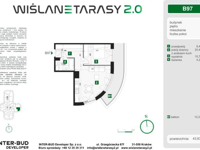 Mieszkanie 43,8m²
