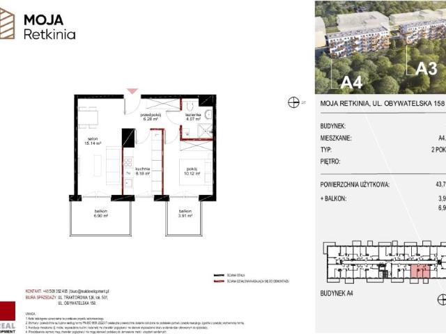 Mieszkanie 43,8m²