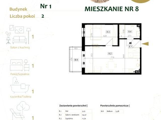 Mieszkanie 43,9m²
