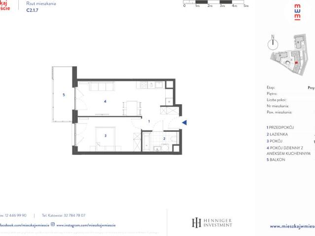 Mieszkanie 43,9m²