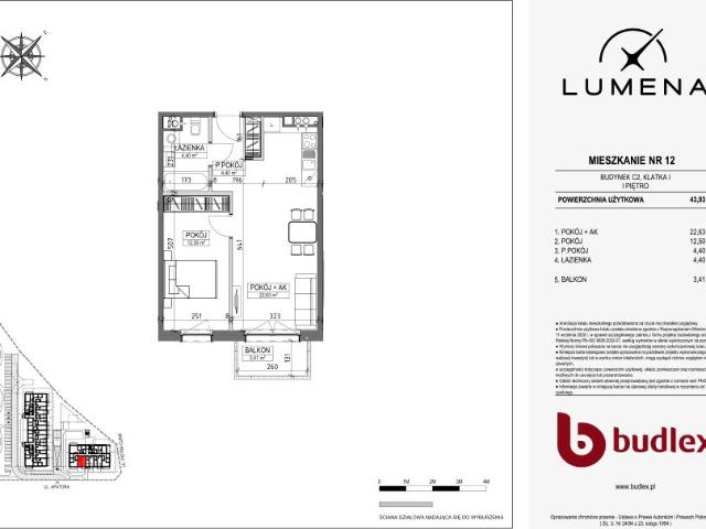 Mieszkanie 43,9m²