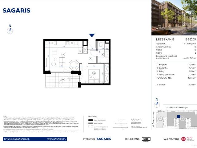 Mieszkanie 43m²