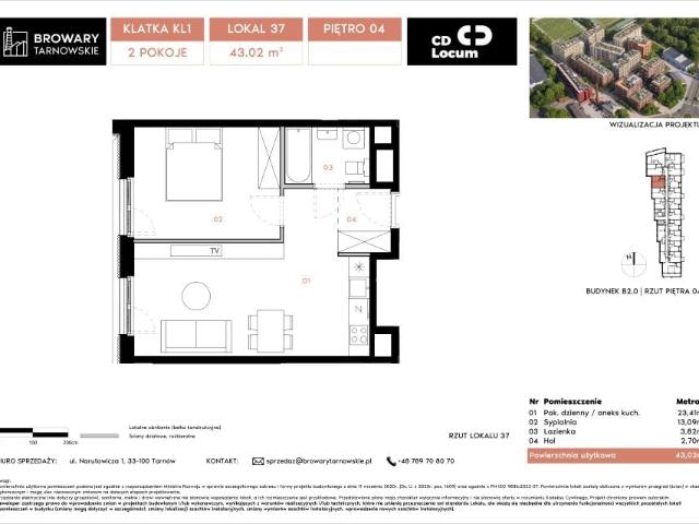 Mieszkanie 43m²