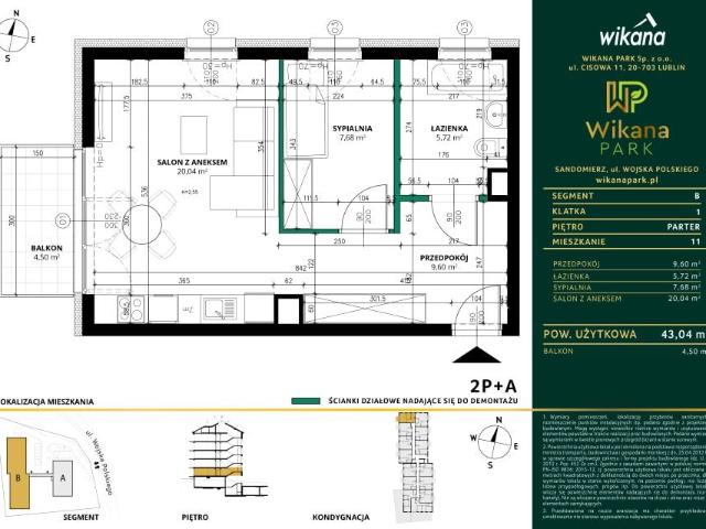 Mieszkanie 43m²