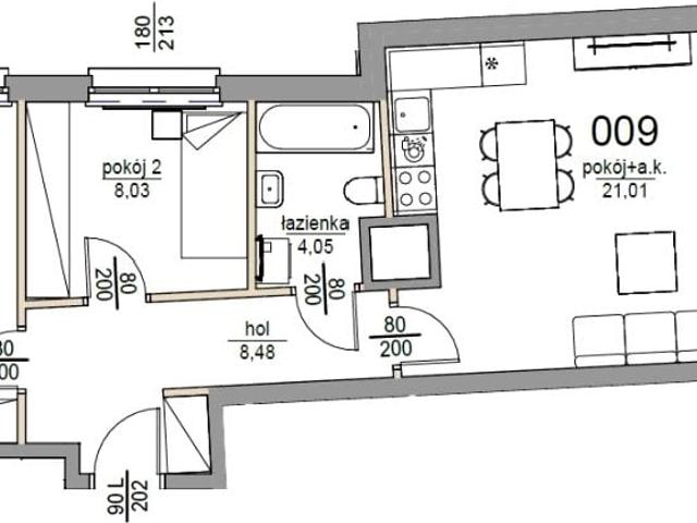 Mieszkanie 54 m², Warszawa