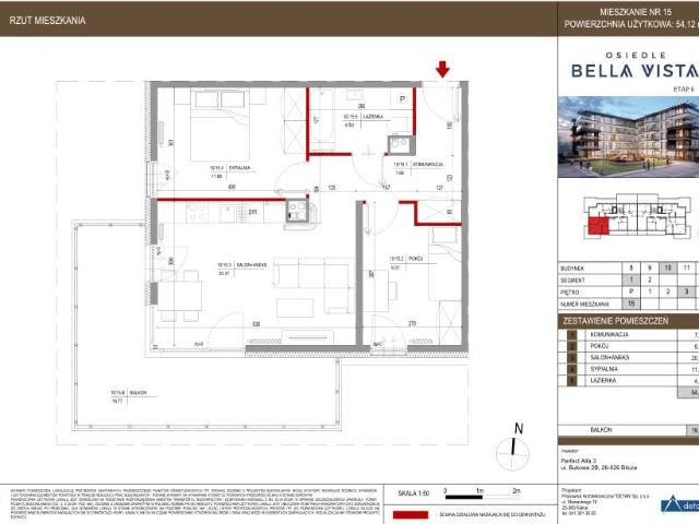 Mieszkanie 54,1m²