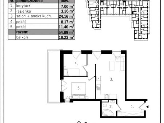 Mieszkanie 54,1m²
