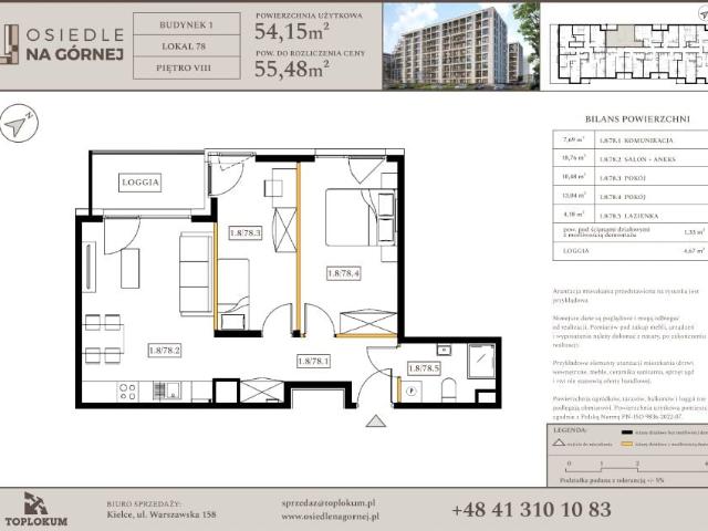Mieszkanie 54,2m²