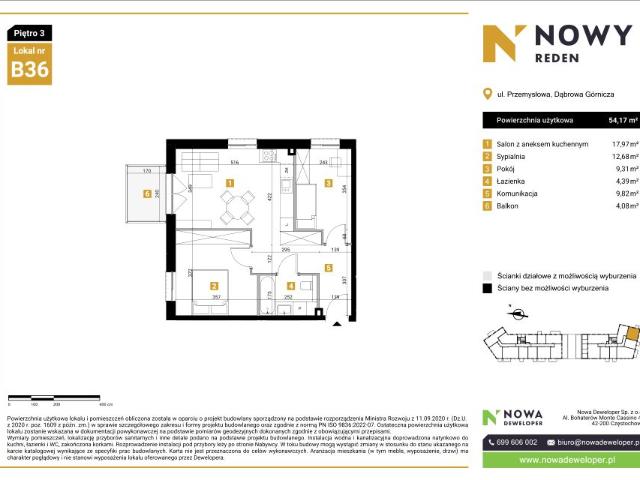 Mieszkanie 54,2m²