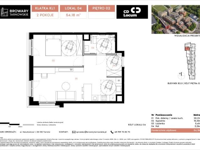 Mieszkanie 54,2m²