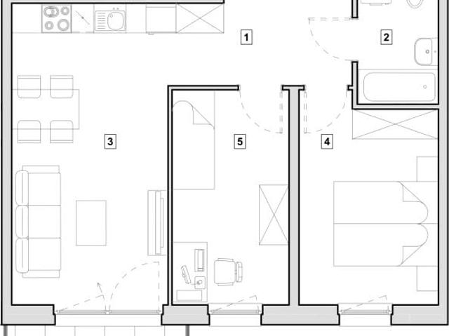 Mieszkanie 55,4m²