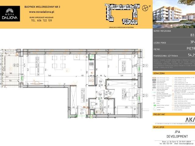 Mieszkanie 54,3m²